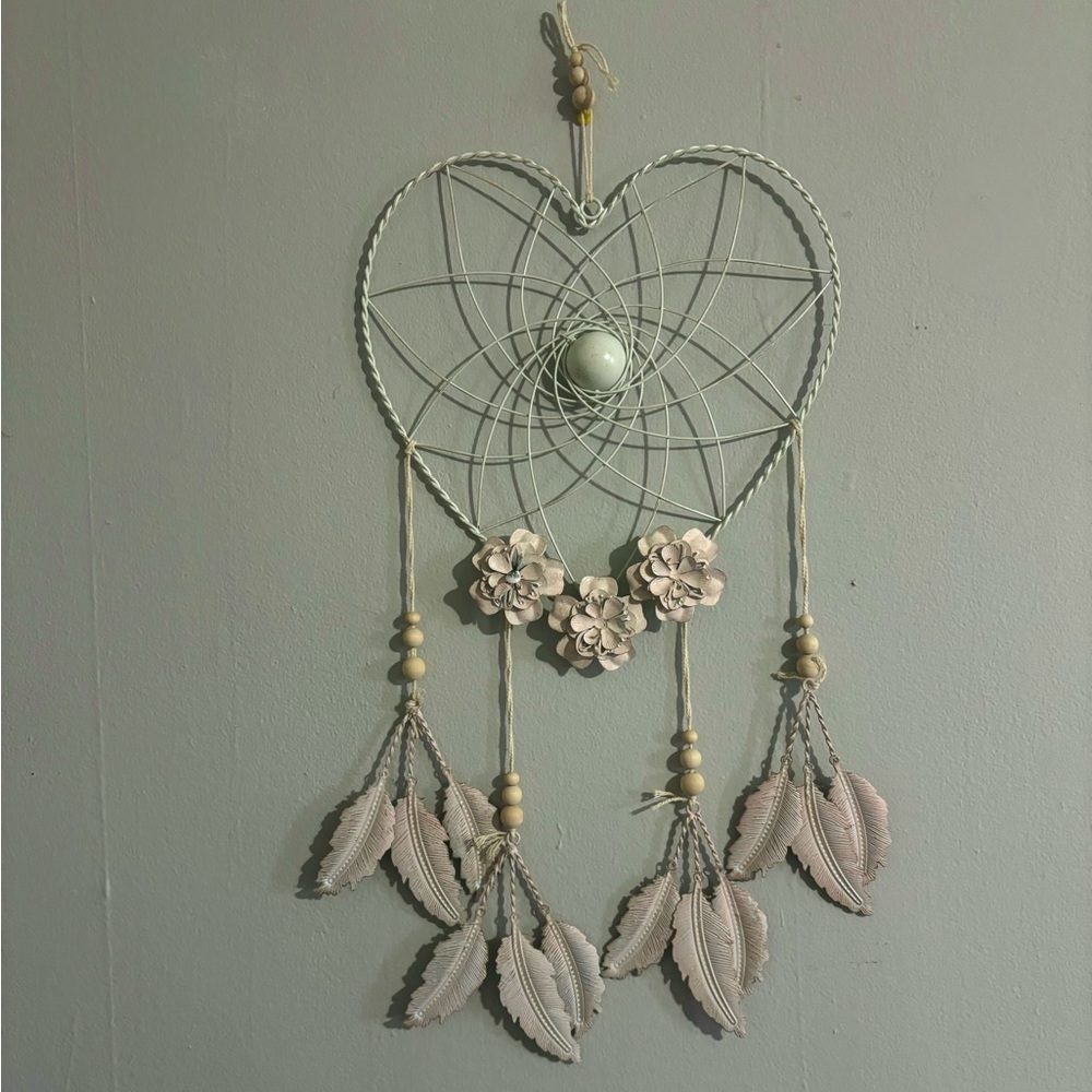Dream catcher heart shape